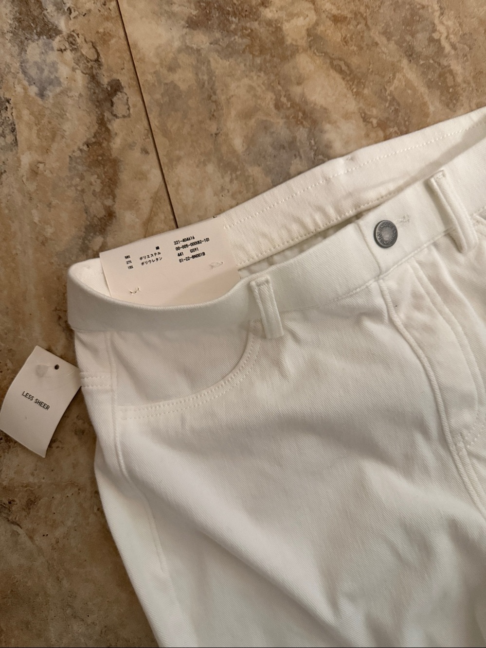 UNIQLO Cropped Leggings Pants - White - Picture 5 of 6